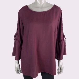 Like New Time And Tru Bell Sleeve Pullover Top XL